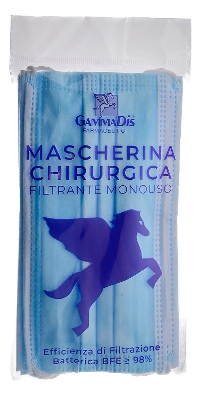 MASCHERINA CHIRURGICA 3 PEZZI GAMMADIS - Farmacia De Pasquale
