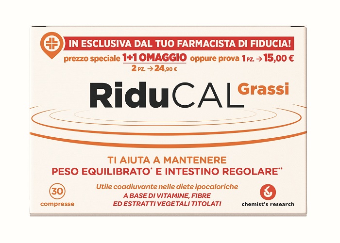RIDUCAL GRASSI 30 COMPRESSE - Farmacia De Pasquale