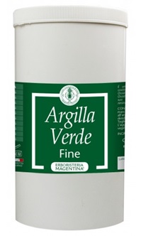 ARGILLA VERDE FINE 1 KG - Farmacia De Pasquale