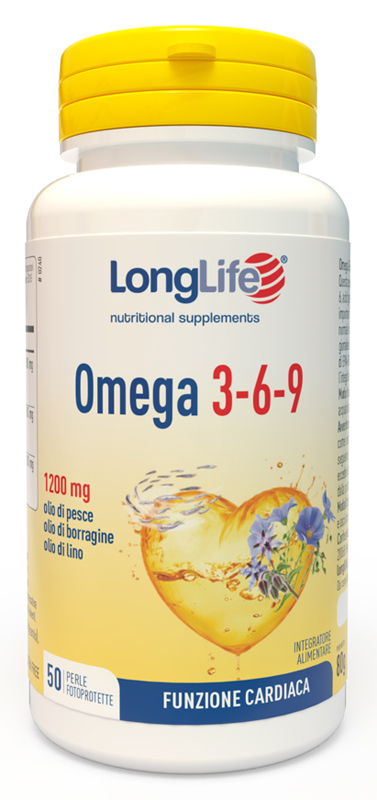LONGLIFE OMEGA 3-6-9 50 PERLE FOTOPROTETTE - Farmacia De Pasquale