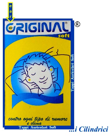 EAR ORIGINAL PLUGS SOFT NEW 8 PEZZI CLASSIC TAPPI AURICOLARI IN FORMA CLASSICA CILINDRICA - Farmacia De Pasquale