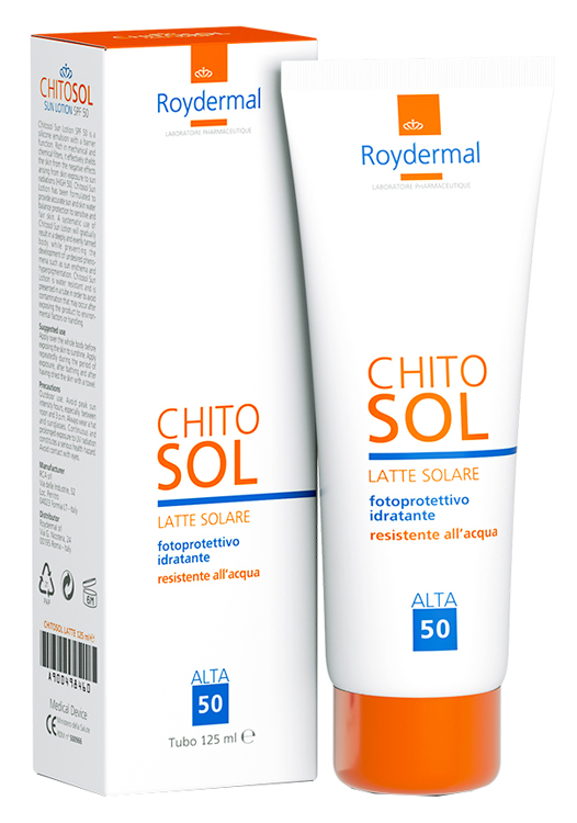 CHITOSOL LATTE SOLARE SPF50 125 ML - Farmacia De Pasquale