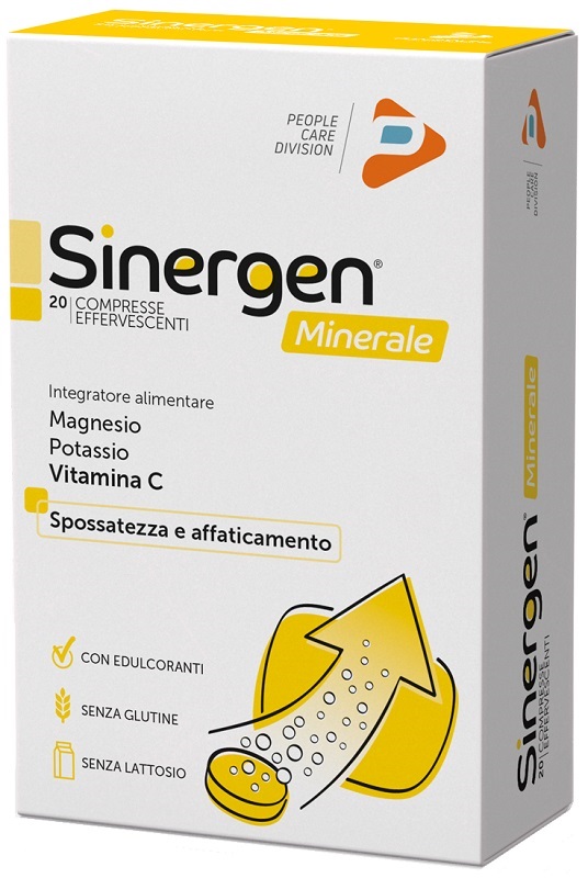 SINERGEN MINERALE LIMONE 20 COMPRESSE EFFERVESCENTI - Farmacia De Pasquale