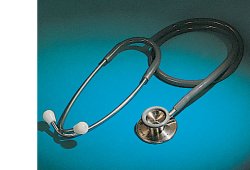 STETOFONENDOSCOPIO PROFESSIONAL CORPO IN ACCIAIO INOX 18/8, ARCHETTO BIAURICOLARE CROMATO CON DOPPIA MOLLA INTERNA - Farmacia De Pasquale