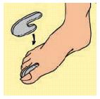 DISTANZIATORE PER DITA GEL TOE SPREADER L - Farmacia De Pasquale