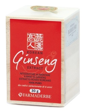 GINSENG KOREAN EXTRACT 30 G - Farmacia De Pasquale