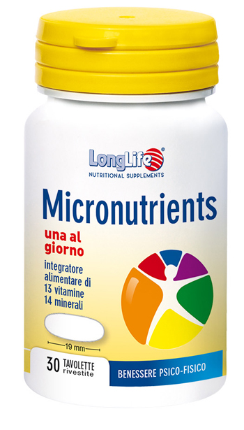 LONGLIFE MICRONUTRIENTS 30 TAVOLETTE RIVESTITE - Farmacia De Pasquale