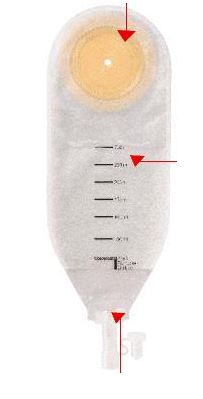 SACCA PER DRENAGGIO DELLE FERITE STERILE COLOPLAST CAPACITA' MIDI 300ML 10 PEZZI ARTICOLO 2215 - Farmacia De Pasquale