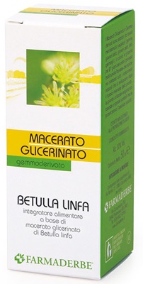 BETULLA LINFA MACERATO GLICERINATO 50 ML - Farmacia De Pasquale