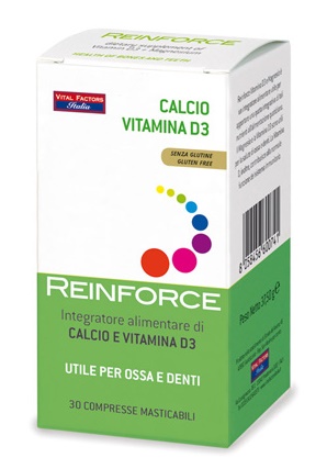 REINFORCE CALCIO + VITAMINA D3 30 COMPRESSE MASTICABILI - Farmacia De Pasquale