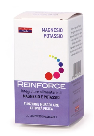 REINFORCE MAGNESIO + POTASSIO 30 COMPRESSE MASTICABILI - Farmacia De Pasquale