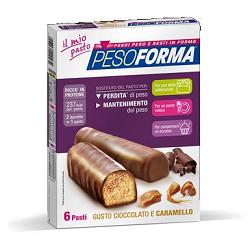 PESOFORMA BARRETTA CIOCCOLATO CARAMELLO 12 X 31 G - Farmacia De Pasquale