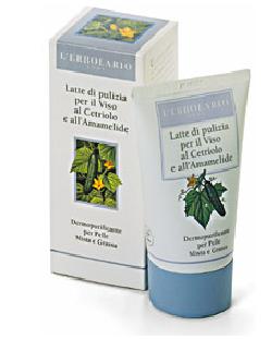 LATTE DI PULIZIA PER VISO CETRIOLO E AMAMELIDE 125 ML - Farmacia De Pasquale