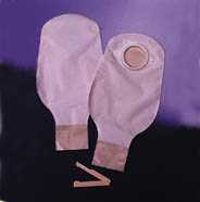 SACCA A FONDO APERTO OPACA CON PELLICOLA DI RIVESTIMENTO DISPOSITIVO DUE PEZZI CON SISTEMA DI AGGANCIO ATRAUMATICO CONSECURA 57MM 10 PEZZI - Farmacia De Pasquale