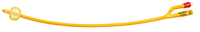 CATETERE FOLEY A MEDIA PERMANENZA  RUSCH GOLD PLUS A 2 VIE IN SILKOLATEX LATTICE-SILICONE PER ADULTO CH20 LUNGHEZZA 40 CM PUNTA CILINDRICA A 2 FORI PALLONCINO 30-50 ML 1 PEZZO - Farmacia De Pasquale