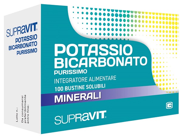 SUPRAVIT POTASSIO BICARBONATO PURISSIMO 100 BUSTINE - Farmacia De Pasquale