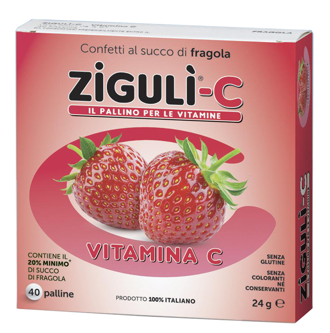 ZIGULI C FRAGOLA 40 CONFETTI 24 G - Farmacia De Pasquale