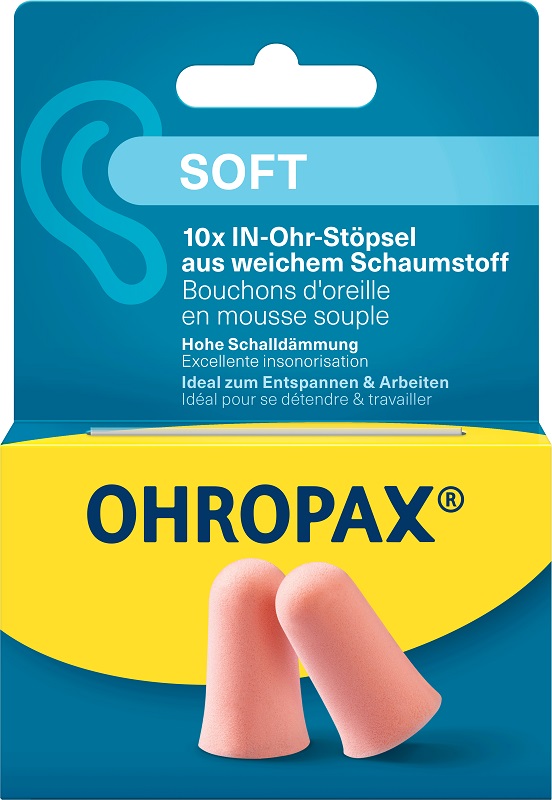 OHROPAX SOFT TAPPI AURICOLARI 10 PEZZI - Farmacia De Pasquale