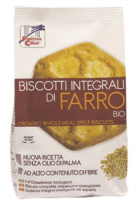 FSC BISCOTTI INTEGRALI DI FARRO BIOA AD ALTO CONTENUTO DI FIBRE CON OLIO DI GIRASOLE SENZA OLIO DI PALMA 400 G - Farmacia De Pasquale