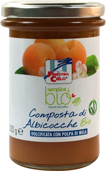 COMPOSTA DI ALBICOCCA CON POLPA DI MELA BIO 320 G - Farmacia De Pasquale