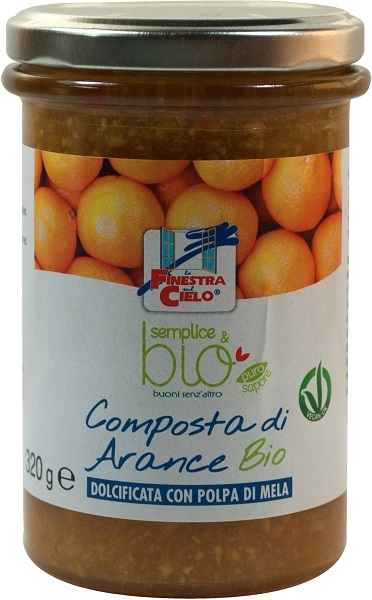 COMPOSTA DI ARANCE CON POLPA DI MELA BIO 320 G - Farmacia De Pasquale