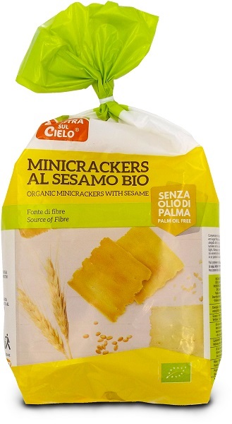 MINICRACKERS DI FRUMENTO AL SESAMO BIO 250 G - Farmacia De Pasquale