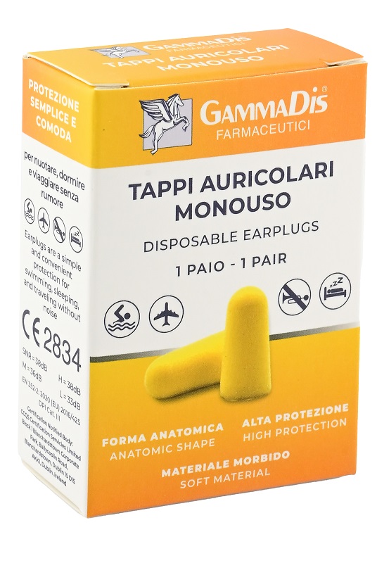 TAPPO AURICOLARE EAR GOMMAPIUMA 2 PEZZI GAMMADIS - Farmacia De Pasquale