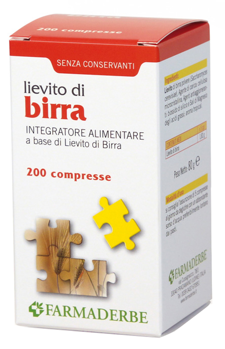 LIEVITO DI BIRRA 200 COMPRESSE - Farmacia De Pasquale