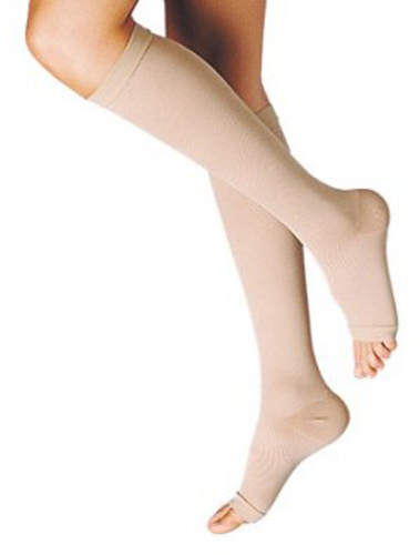 GAMBALETTO TERAPEUTICO DUALSAN A COMPRESSIONE DECRESCENTE KKL1 PUNTA APERTA BEIGE UNISEX 1 1 PAIO - Farmacia De Pasquale