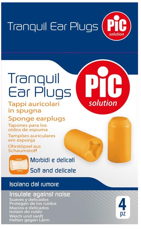 TAPPI AURICOLARI TRANQUIL IN SPUGNA 4 PEZZI - Farmacia De Pasquale