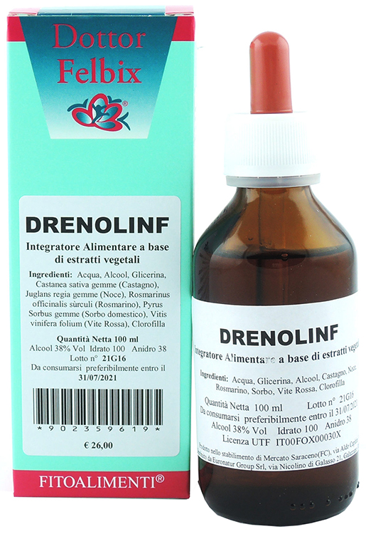 DRENOLINF GOCCE 100 ML - Farmacia De Pasquale