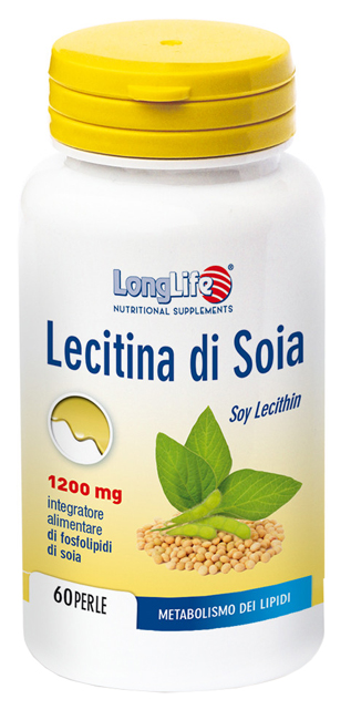 LONGLIFE LECITINA SOIA 60 PERLE DI GELATINA DA 1,7 G - Farmacia De Pasquale
