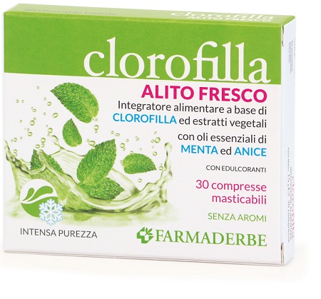 CLOROFILLA BREATH PURIFING 30 COMPRESSE MASTICABILI - Farmacia De Pasquale