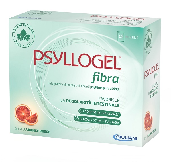 PSYLLOGEL FIBRA ARANCE ROSSE 20 BUSTINE - Farmacia De Pasquale