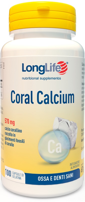 LONGLIFE CORAL CALCIUM 100 CAPSULE DI GELATINA - Farmacia De Pasquale