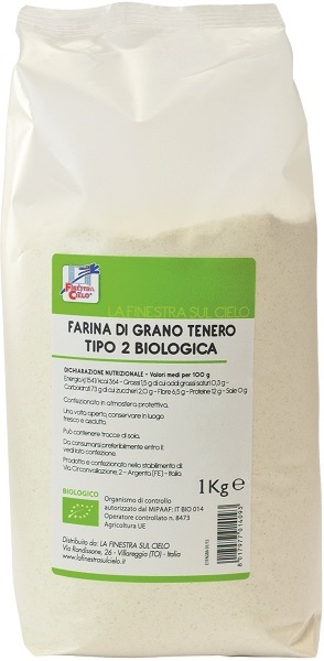 FSC FARINA DI GRANO TENERO TIPO 2 BIO 1 KG - Farmacia De Pasquale