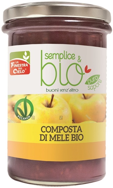 COMPOSTA DI MELE BIO CON POLPA DI MELA 320 G - Farmacia De Pasquale