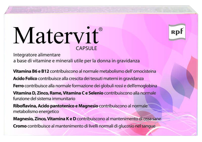 MATERVIT 30 CAPSULE - Farmacia De Pasquale