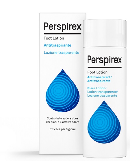 PERSPIREX FOOT LOTION ANTITRASPIRANTE LOZIONE TRASPARENTE SUDORAZIONE E CATTIVO ODORE PIEDI 100 ML - Farmacia De Pasquale