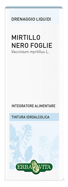 MIRTILLO NERO FOGLIE TINTURA IDROALCOLICA 50 ML EBV - Farmacia De Pasquale