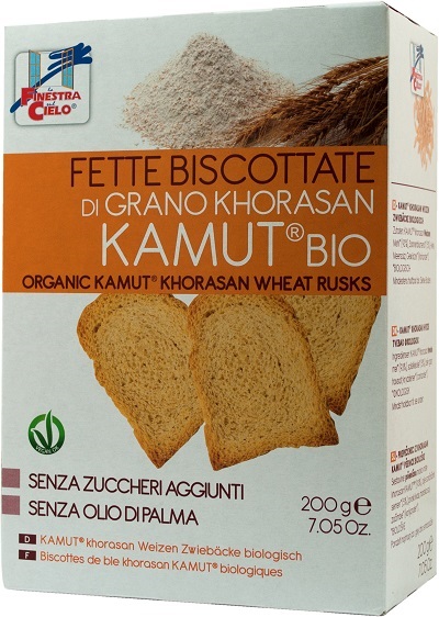 FSC FETTE BISCOTTATE DI KAMUT BIO SENZA ZUCCHERI AGGIUNTI CON OLIO DI GIRASOLE SENZA OLIO DI PALMA 200 G - Farmacia De Pasquale