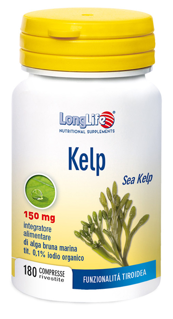 LONGLIFE KELP ALGA BRUNA 180 COMPRESSE - Farmacia De Pasquale