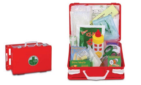 CASSETTA PRONTO SOCCORSO MEDICINALI PER 1/2 PERSONE - Farmacia De Pasquale