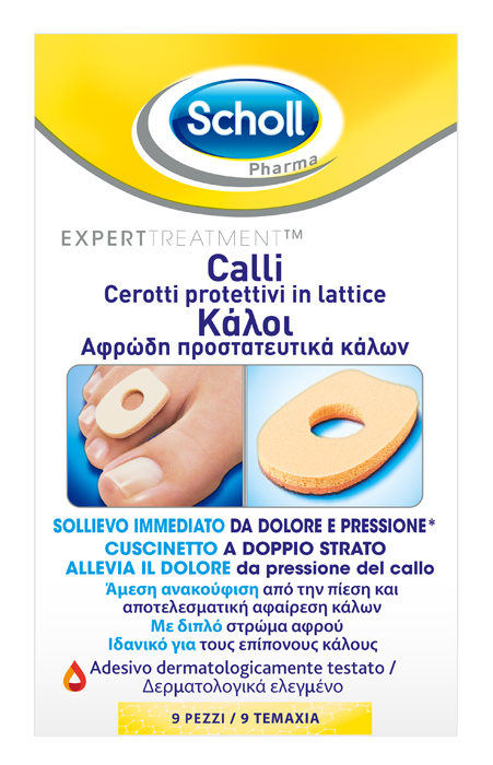 CEROTTO PROTETTIVO PER CALLI SCHOLL IN LATTICE 9 PEZZI - Farmacia De Pasquale