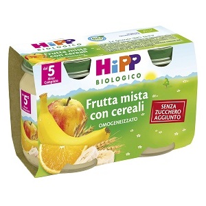 HIPP BIO HIPP BIO OMOGENEIZZATO FRUTTA MISTA CON CEREALI 2X125 G - Farmacia De Pasquale