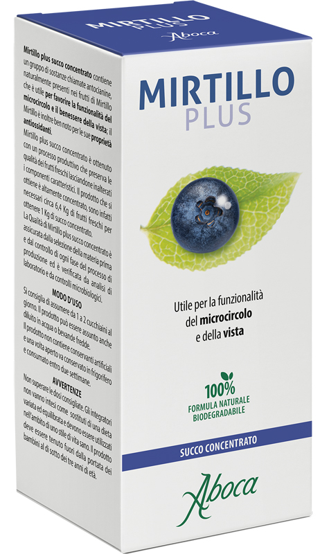 MIRTILLO PLUS SUCCO CONCENTRATO 100 ML - Farmacia De Pasquale