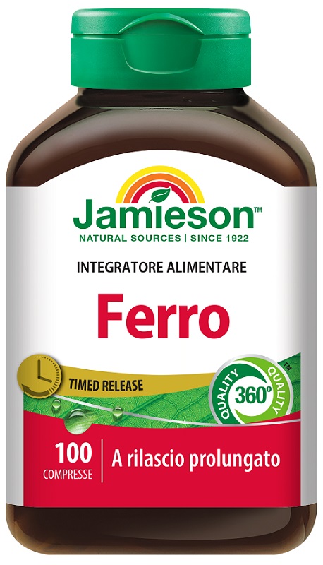 JAMIESON FERRO A RILASCIO PROLUNGATO 100 COMPRESSE - Farmacia De Pasquale