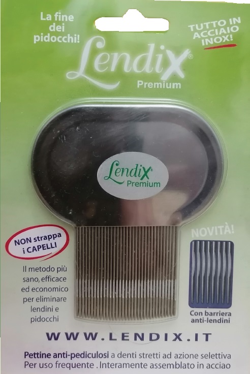 LENDIX PETTINE PREMIUM ANTIPIDOCCHI IN ACCIAIO - Farmacia De Pasquale
