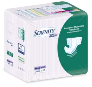PANNOLONE PER INCONTINENZA A MUTANDINA SERENITY SOFTDRY MAXI LARGE 15 PEZZI - Farmacia De Pasquale