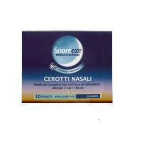 CEROTTO NASALE SNOREEZE GRANDE 10 PEZZI - Farmacia De Pasquale